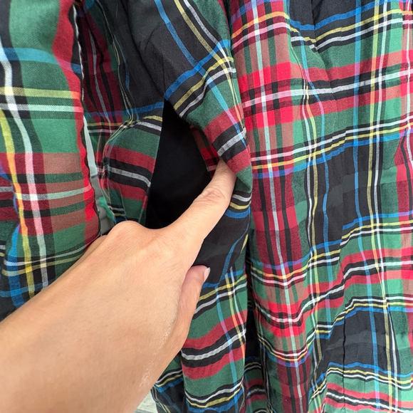NWOT J. Crew Puff-sleeve mini dress in Stewart tartan size 2 - Picture 5 of 16